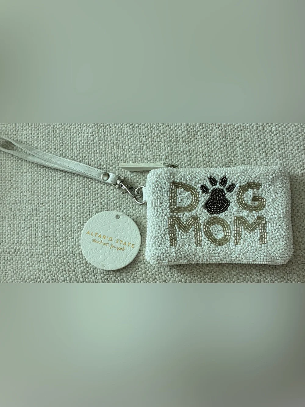 Altar’d State NWT Dog Mom Beaded Pouch Purse